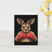 Carte Jolly Kangaroo Avec Gants Pour Une Bataille Amusan (Fleur jaune)