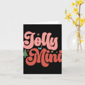 Carte Jolly Mini Retro Groovy Christmas Holidays Toddler (Fleur jaune)