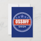 Carte Jon Ossoff Président 2028 (Dos)