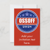 Carte Jon Ossoff Président 2028 (Devant)