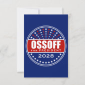Carte Jon Ossoff Président 2028 (Dos)