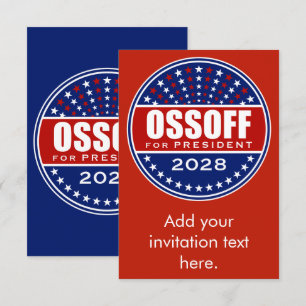 Carte Jon Ossoff Président 2028
