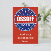 Carte Jon Ossoff Président 2028 (Debout devant)