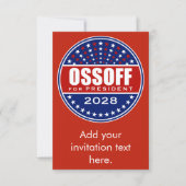 Carte Jon Ossoff Président 2028 (Devant)