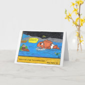 Carte Jonas et la baleine (Fleur jaune)