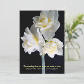 Carte Jonquil Flower - Ecclesiastes 3:1 (Debout devant)
