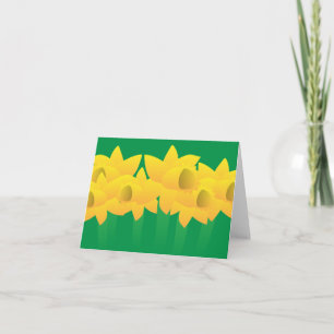 Carte Jonquilles jaunes enjouées