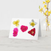 Carte Jonquilles, Tulipes et Roses (Fleur jaune)