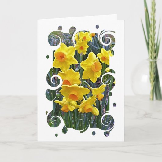 Carte Jonquils Blank Greeting Card (Devant)