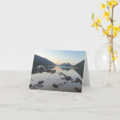 Carte Jordon Pond/"Les bulles" Salutation blanche (Fleur jaune)