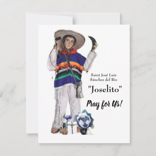 Carte Joselito Sánchez del Río (Devant)