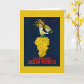 Carte Joseph Perrier Champagne Poster promotionnel (Fleur jaune)