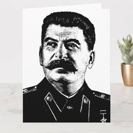 Carte Joseph Staline, URSS, CCCP, Union soviétique, comm (Petite plante)