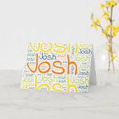 Carte Josh (Fleur jaune)