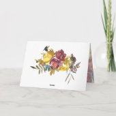 Carte Joshua 1:9 Be Strong and Courageous Floral Wreath (Dos)