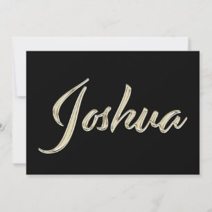 Carte Joshua White Gold Handwriting