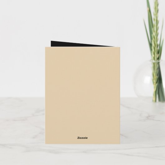 Carte Jote bébé zèbre ajouter un message (Dos)