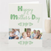 Carte Jote Doodle Typographie 3 Photo Fête des Mères (Devant)
