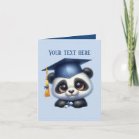 Jote Graduation ajouter message panda ours