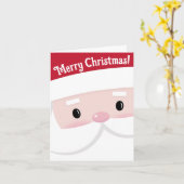 Carte Jote Père Noël Klaus Face Noël (Fleur jaune)