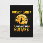 Carte Joue de la guitare sorcière oublie bonbons donne-m (Devant)