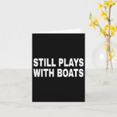 Carte Joue encore avec des bateaux Bateau nautique Casqu (Fleur jaune)