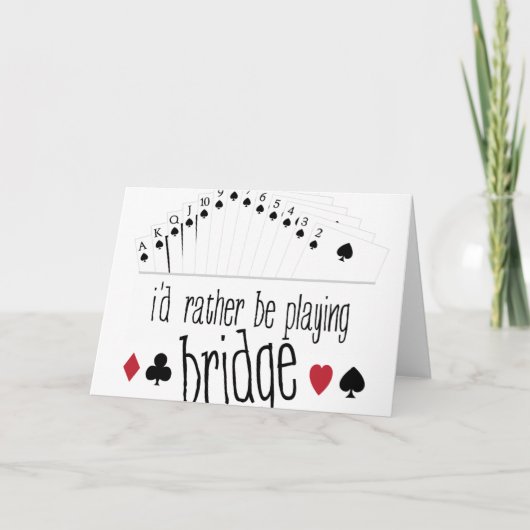 Carte Jouer au pont (Devant)