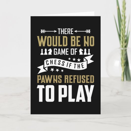 Carte Jouer aux échecs (Devant)