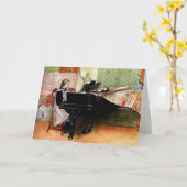 Carte Jouer aux échelles, tableau de Carl Larsson (Fleur jaune)