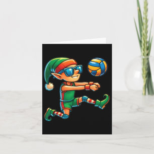 Carte Jouer aux elfes de volleyball Les amoureux garçons