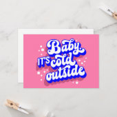 Carte Jouer bébé, c’est froid en hiver (Devant/Arrière en situation)