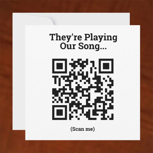 Carte Jouer notre chanson - QR Code Design