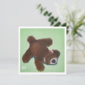 Carte Jouet à peluche de chiot (Debout devant)