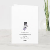 Carte jouet de chiot akita et teddy dog art (Dos)