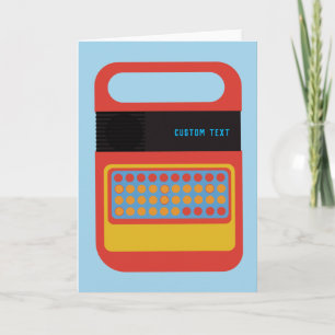 Carte Jouet électronique personnalisé vintage parlant et