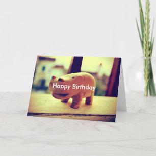 Carte Jouet hippo mignon