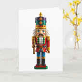 Carte Jouet noir de Noël coloré (Fleur jaune)