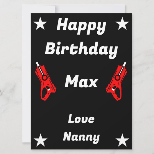 Carte Jouet pour enfants pistolet à fléchettes bataille (Dos)