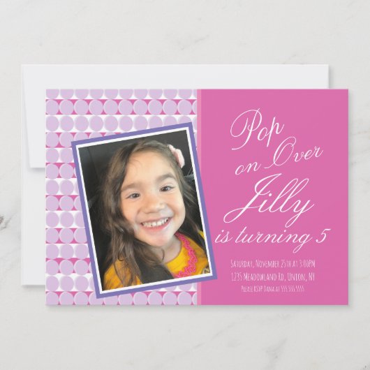 Carte Jouets Pop Sensory Anniversaire (Devant)