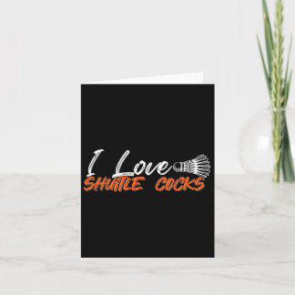 Carte Joueur Badminton Love Game I Love Shuttle S
