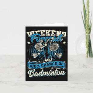 Carte Joueur Badminton Navette 100% Chance De Badminton