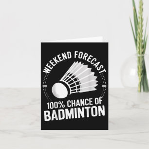 Carte Joueur Badminton Weekend Prévision 100% Chance De
