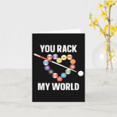 Carte Joueur Billard Ball Pun Coeur Valentines Da (Fleur jaune)