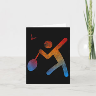 Carte Joueur Champion de Badminton T Shirt Jouer Raquett