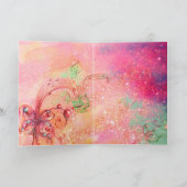 Carte JOUEUR D'ACCORDÉON DANS LA NUIT Aquarelle (Intérieur)