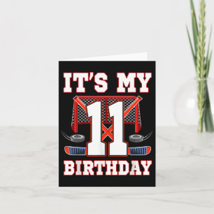 Carte Joueur de 11e anniversaire de hockey sur glace 11