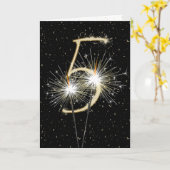 Carte Joueur de 5e anniversaire mariage (Fleur jaune)