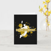 Carte Joueur de Badminton (Fleur jaune)