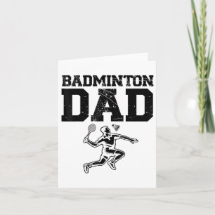 Carte Joueur de badminton amusant aime la conception de