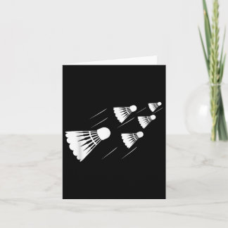 Carte Joueur de badminton de volant 